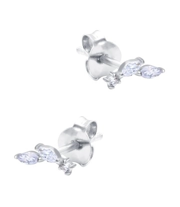 Shining CZ Crystal Silver Stud Earring STS-6247